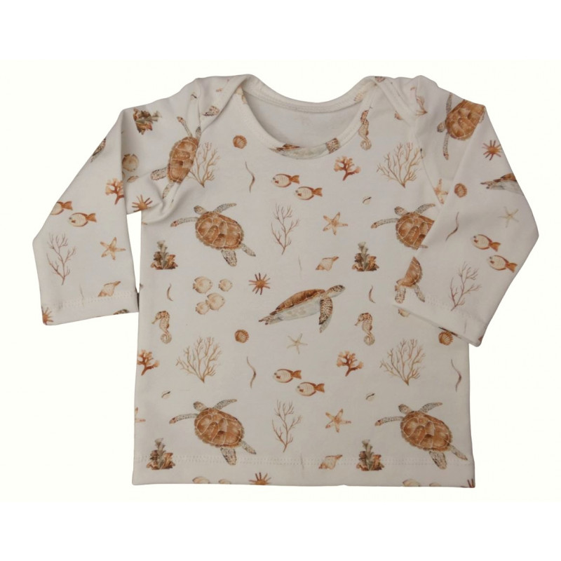 baby longsleeve schildpadjes en visjes