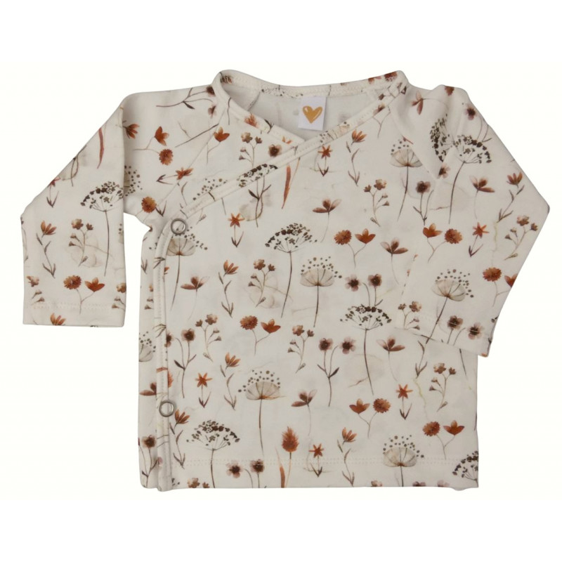 baby overslagshirtje bloemen