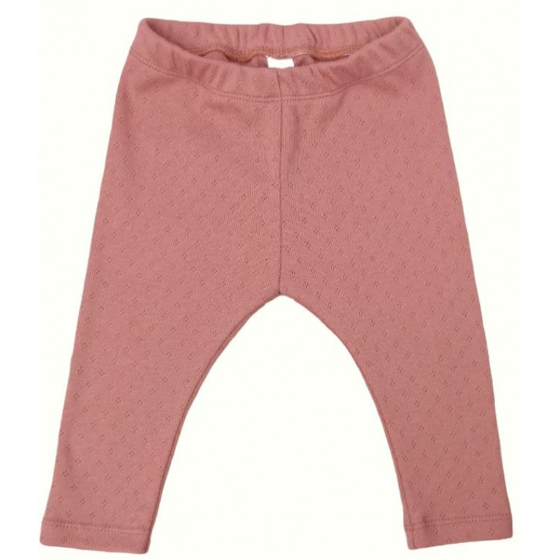 baby legging ajour klei roze