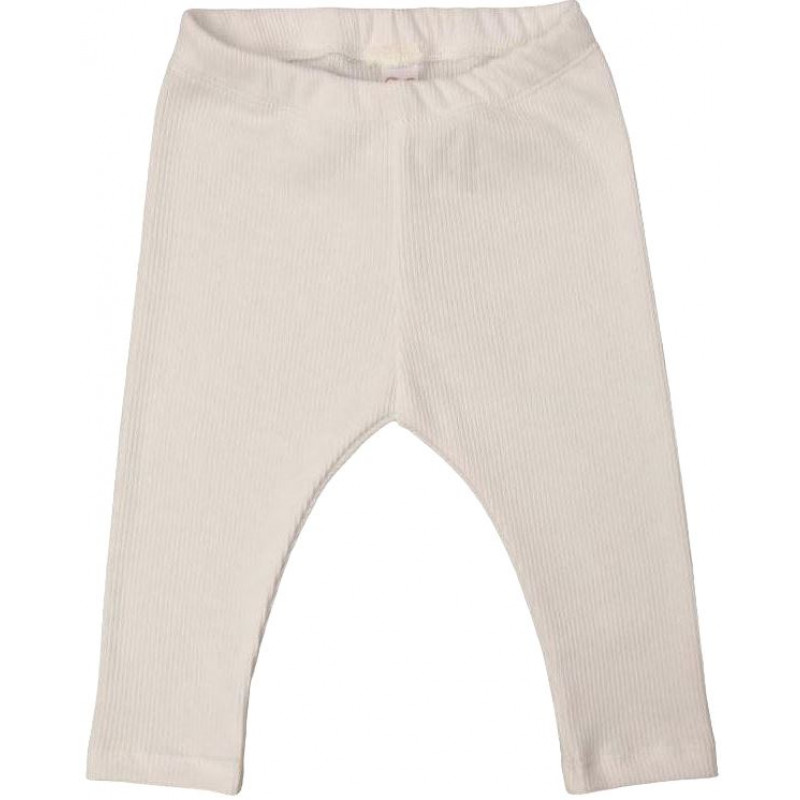 baby legging fijne rib ecru