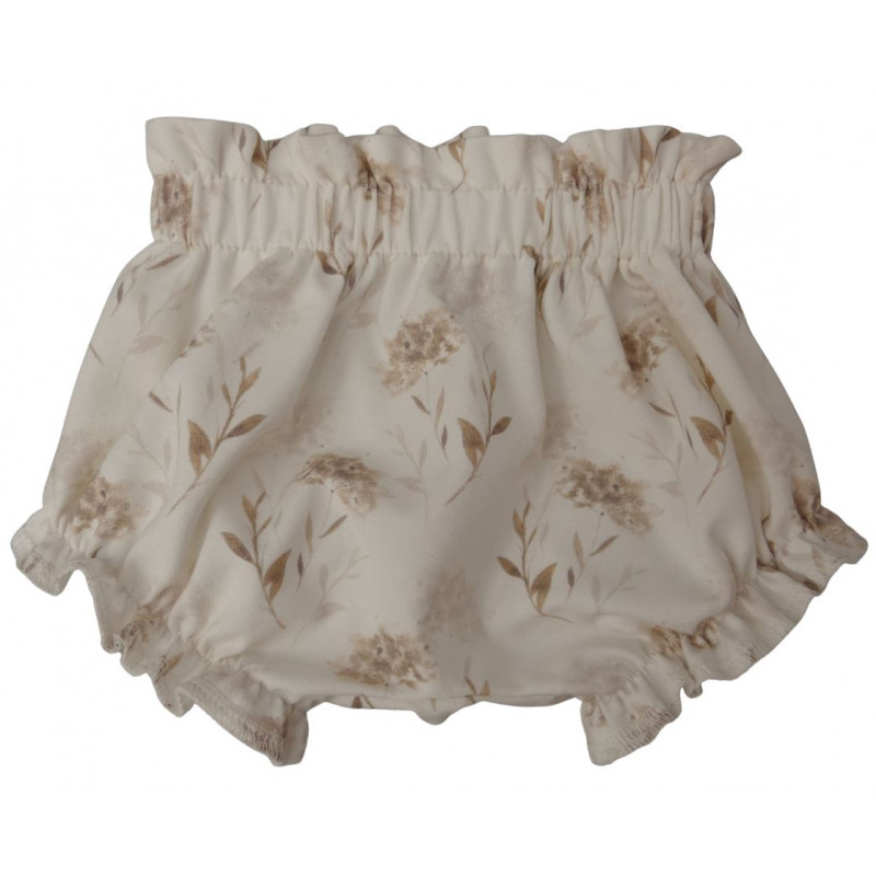 baby bloomer off-white met hortensia bloemen