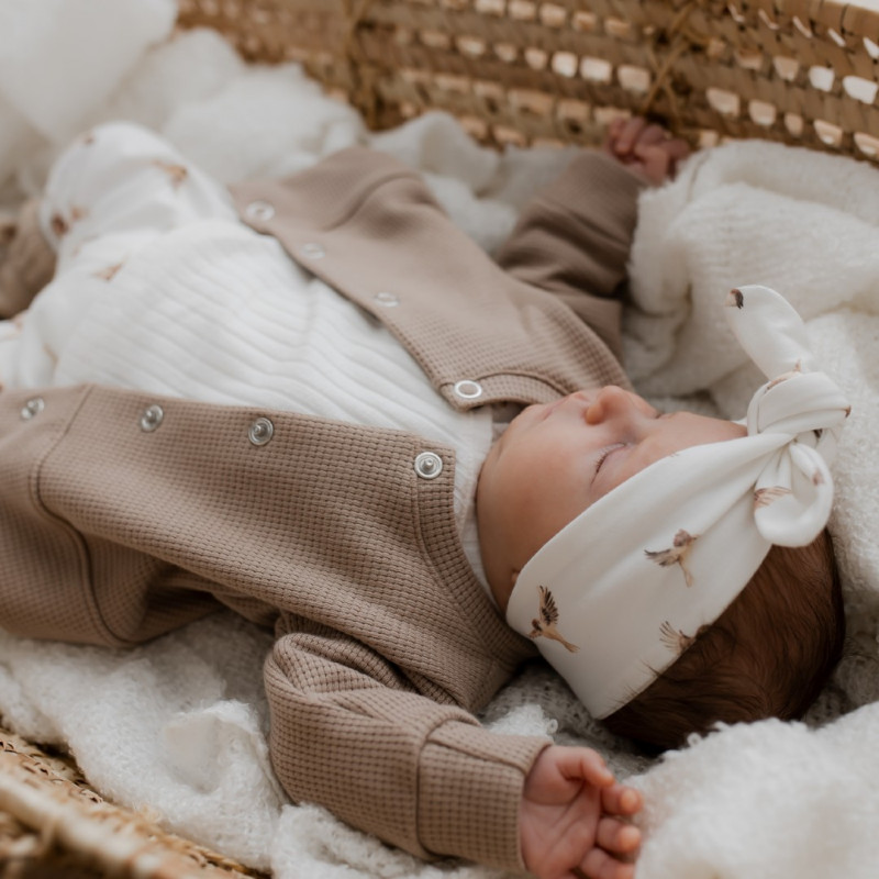 baby vestje wafel zand