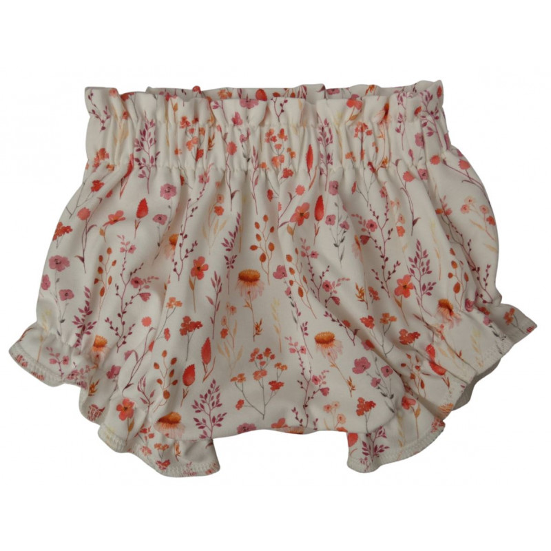 baby bloomer off-white met roze bloemetjes